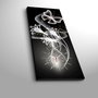 Wallity Reloj de pared de lienzo decorativo Multicolor 30 x 70 cm